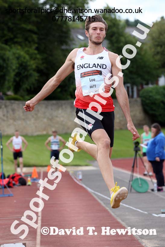 Senior mens long jump, EAP International Combined Events, Hexham Northumberland. Photo: David T. Hewitson/Sports for All Pics